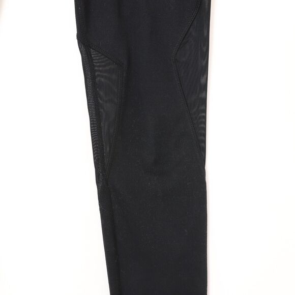 ZELLA Mesh Cutout Legging M High Rise Black Full Length Breathable Yoga EUC B7 - Picture 4 of 5